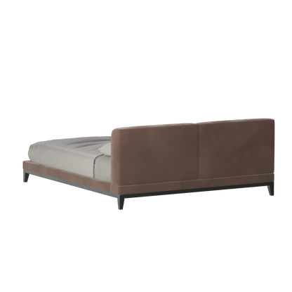 Infinity Upholstered Double Bed with Elegant Headboard