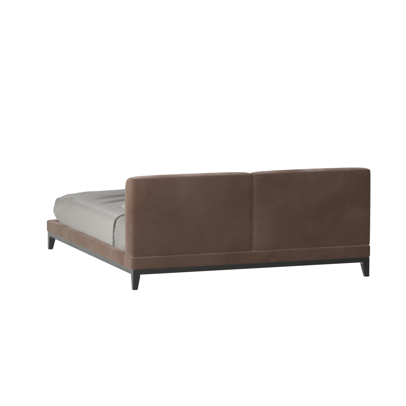 Infinity Upholstered Double Bed with Elegant Headboard