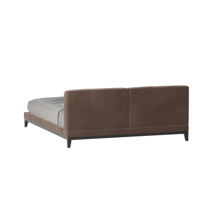 Infinity Upholstered Double Bed with Elegant Headboard