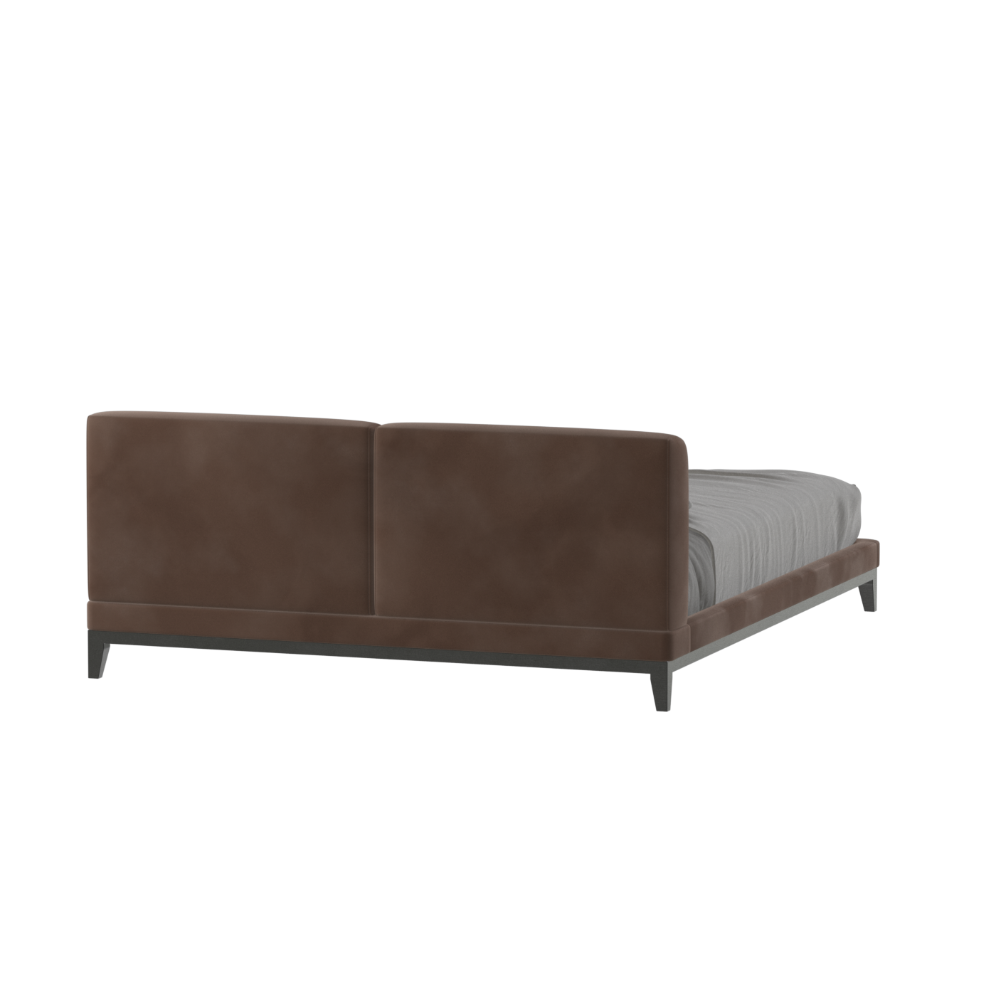 Infinity Upholstered Double Bed with Elegant Headboard