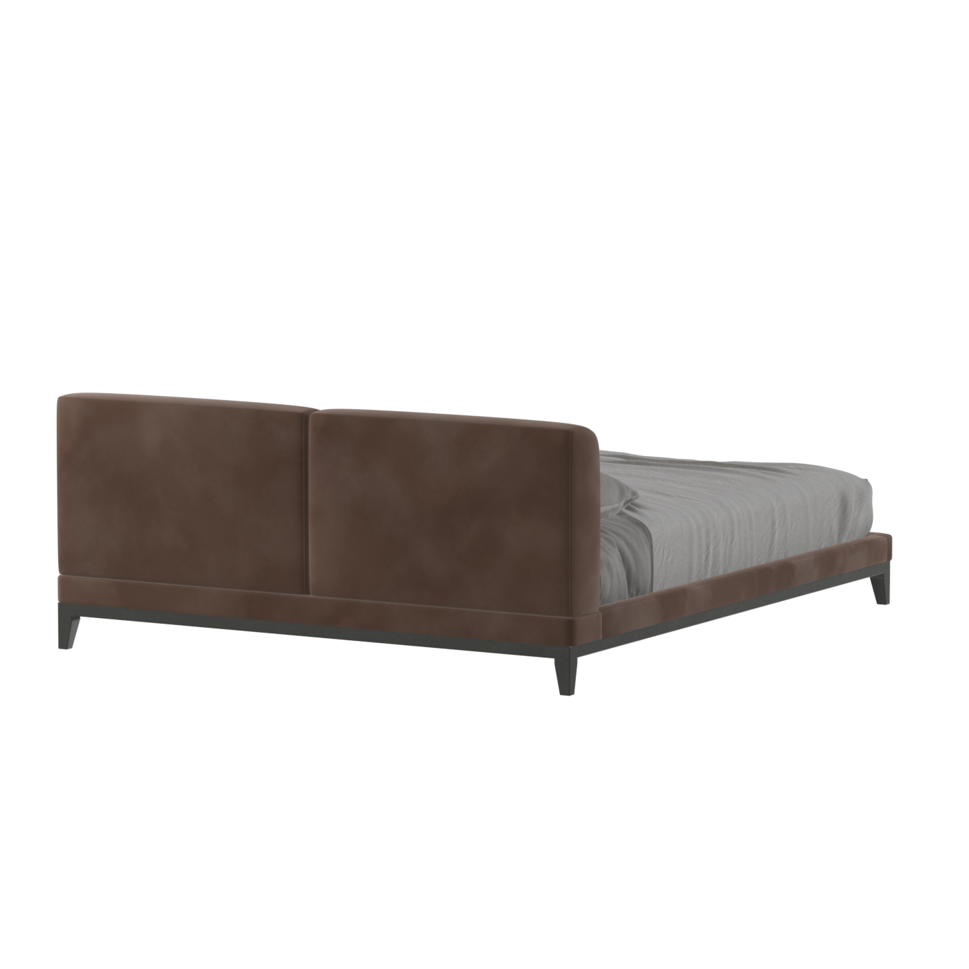 Infinity Upholstered Double Bed with Elegant Headboard