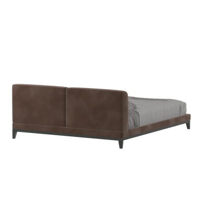 Infinity Upholstered Double Bed with Elegant Headboard