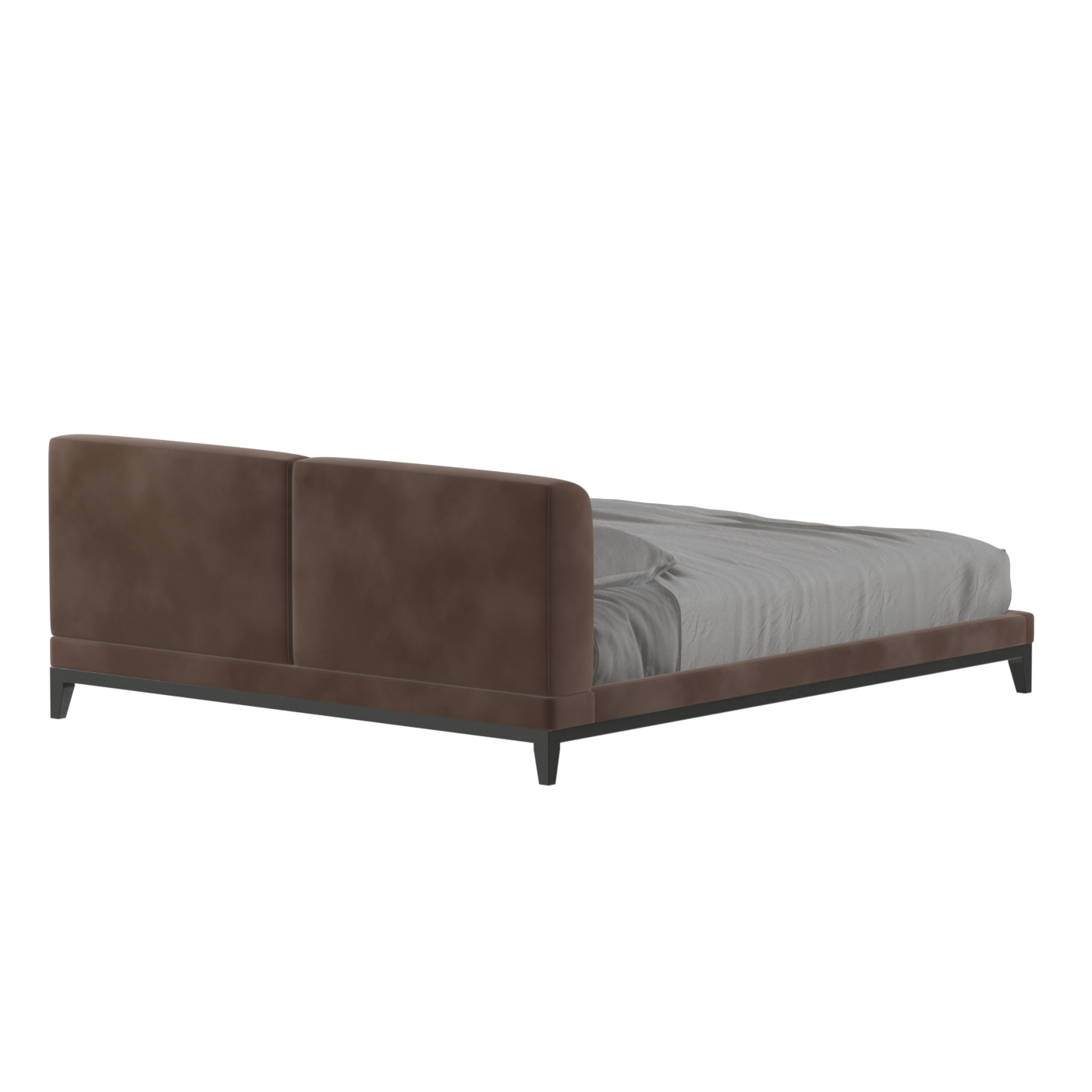 Infinity Upholstered Double Bed with Elegant Headboard
