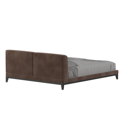 Infinity Upholstered Double Bed with Elegant Headboard