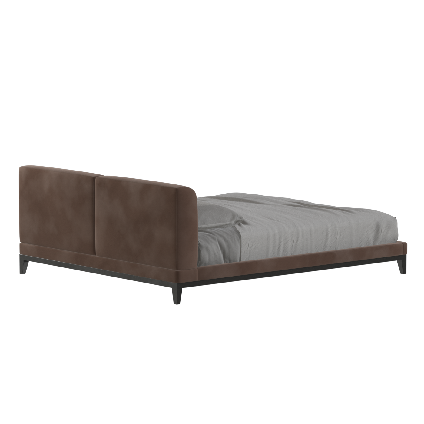 Infinity Upholstered Double Bed with Elegant Headboard