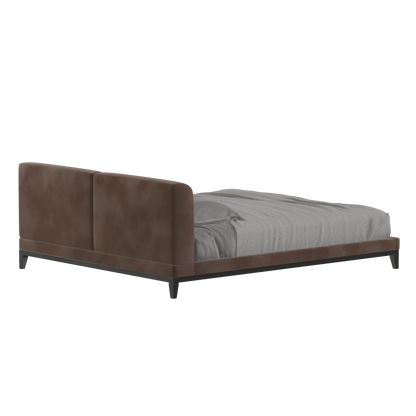 Infinity Upholstered Double Bed with Elegant Headboard
