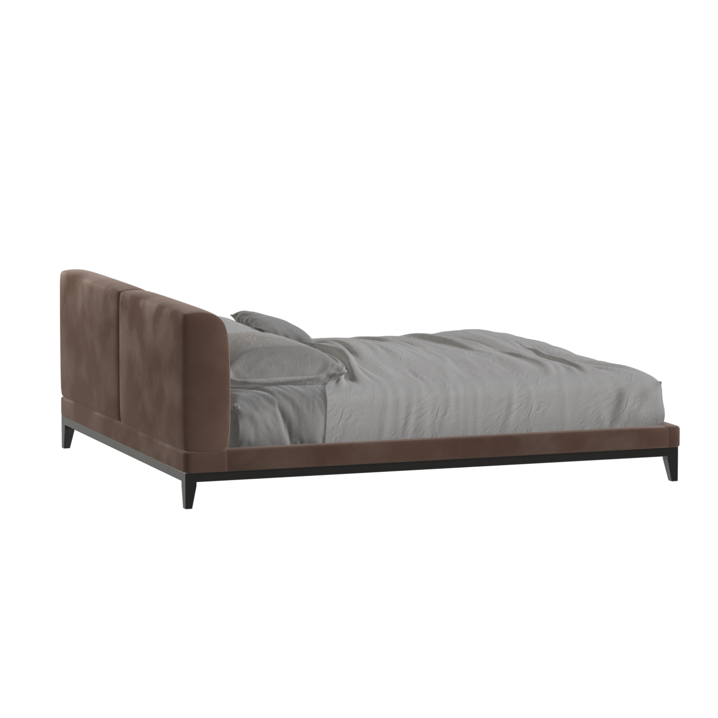 Infinity Upholstered Double Bed with Elegant Headboard
