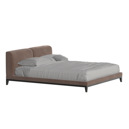 Infinity Upholstered Double Bed with Elegant Headboard