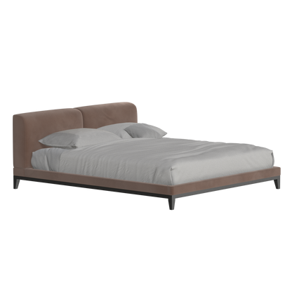 Infinity Upholstered Double Bed with Elegant Headboard