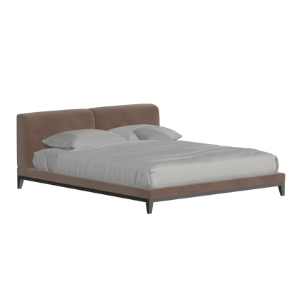 Infinity Upholstered Double Bed with Elegant Headboard