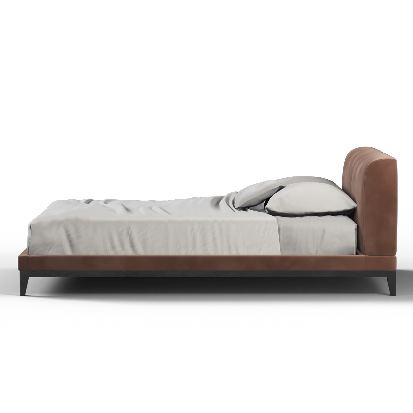 Infinity Upholstered Double Bed with Elegant Headboard
