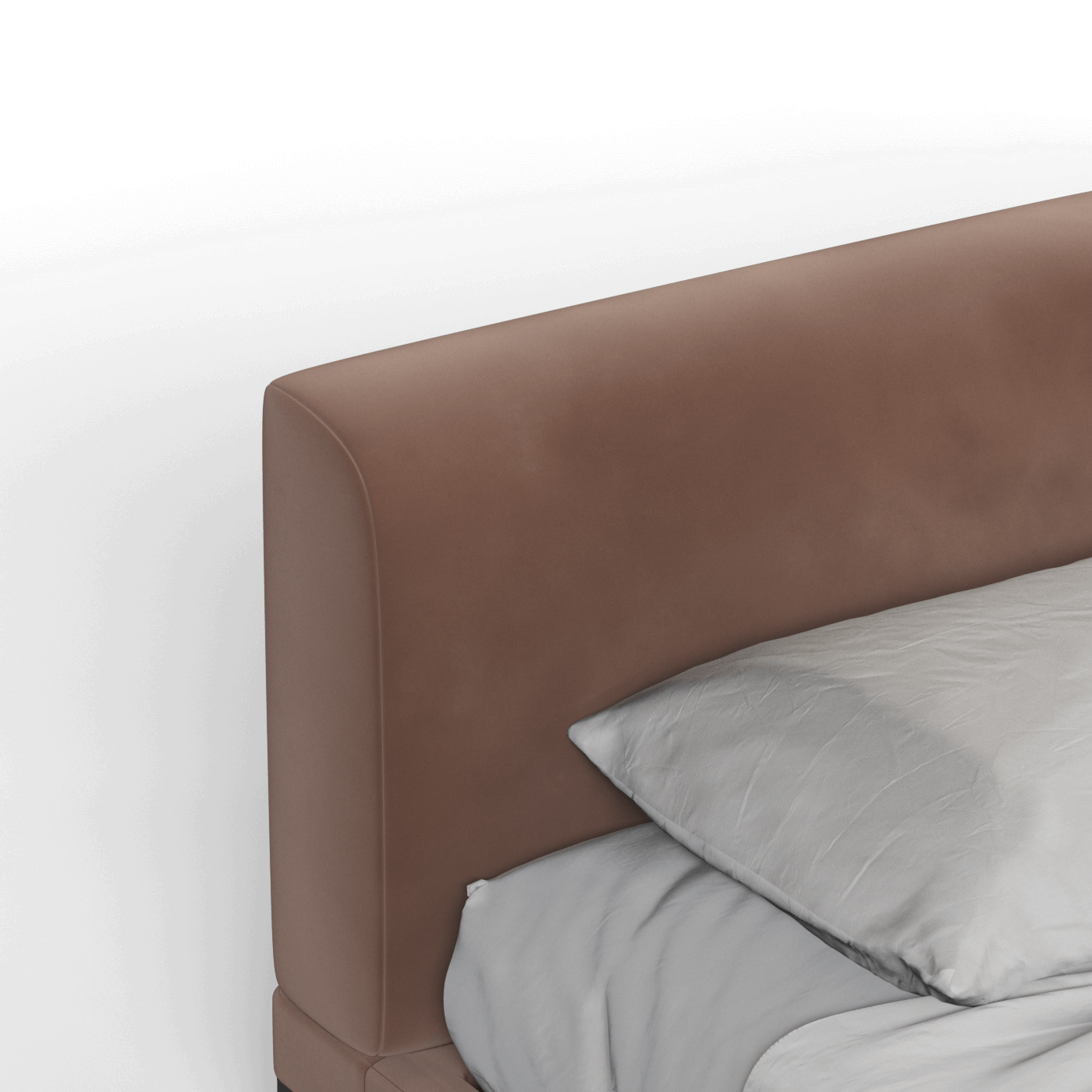 Infinity Upholstered Double Bed with Elegant Headboard