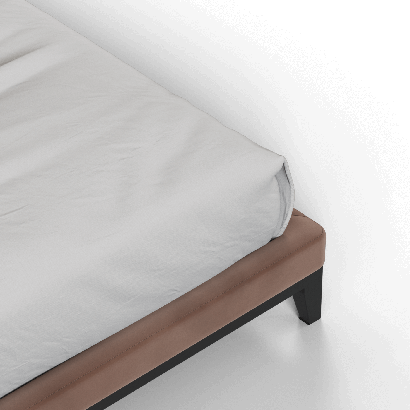 Infinity Upholstered Double Bed with Elegant Headboard