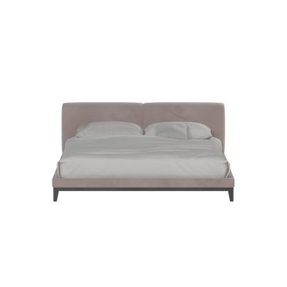 Infinity Upholstered Double Bed with Elegant Headboard