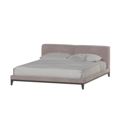 Infinity Upholstered Double Bed with Elegant Headboard