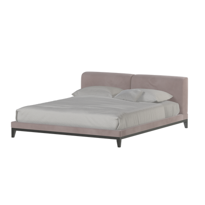 Infinity Upholstered Double Bed with Elegant Headboard