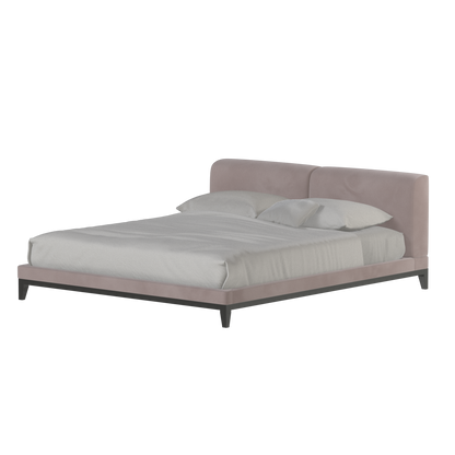 Infinity Upholstered Double Bed with Elegant Headboard