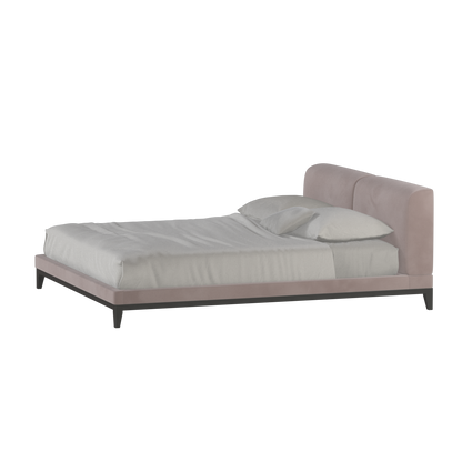 Infinity Upholstered Double Bed with Elegant Headboard