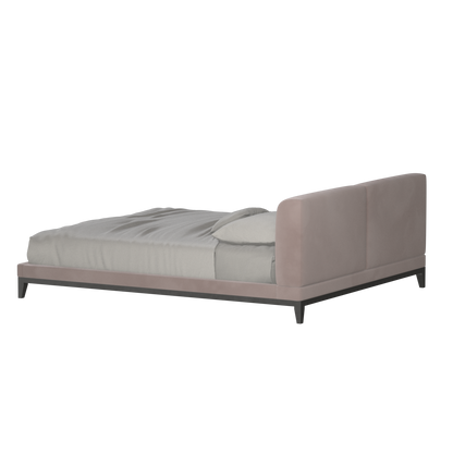 Infinity Upholstered Double Bed with Elegant Headboard