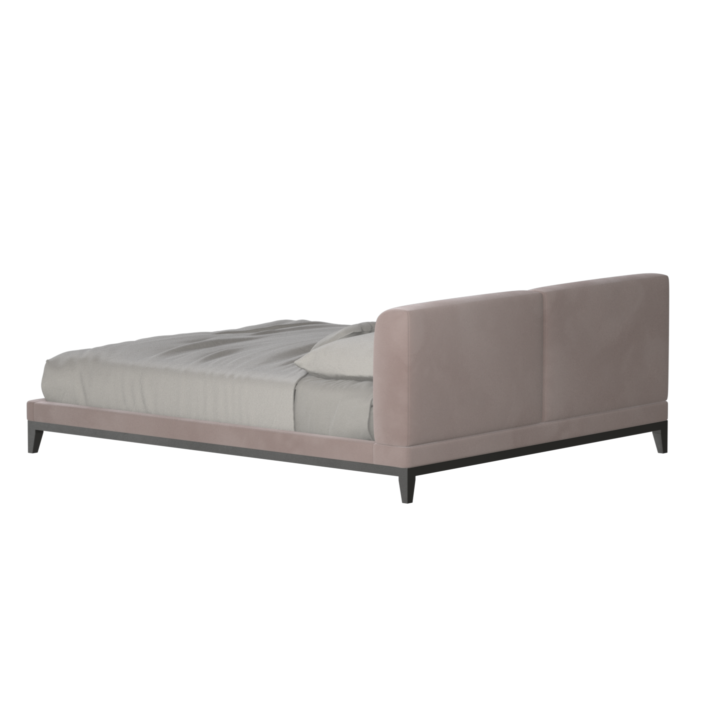 Infinity Upholstered Double Bed with Elegant Headboard
