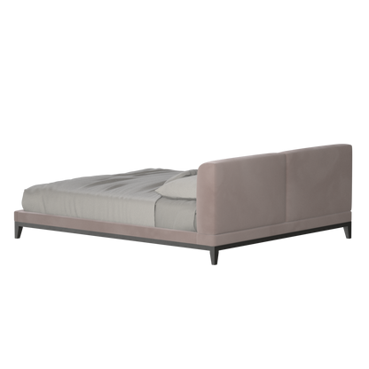 Infinity Upholstered Double Bed with Elegant Headboard