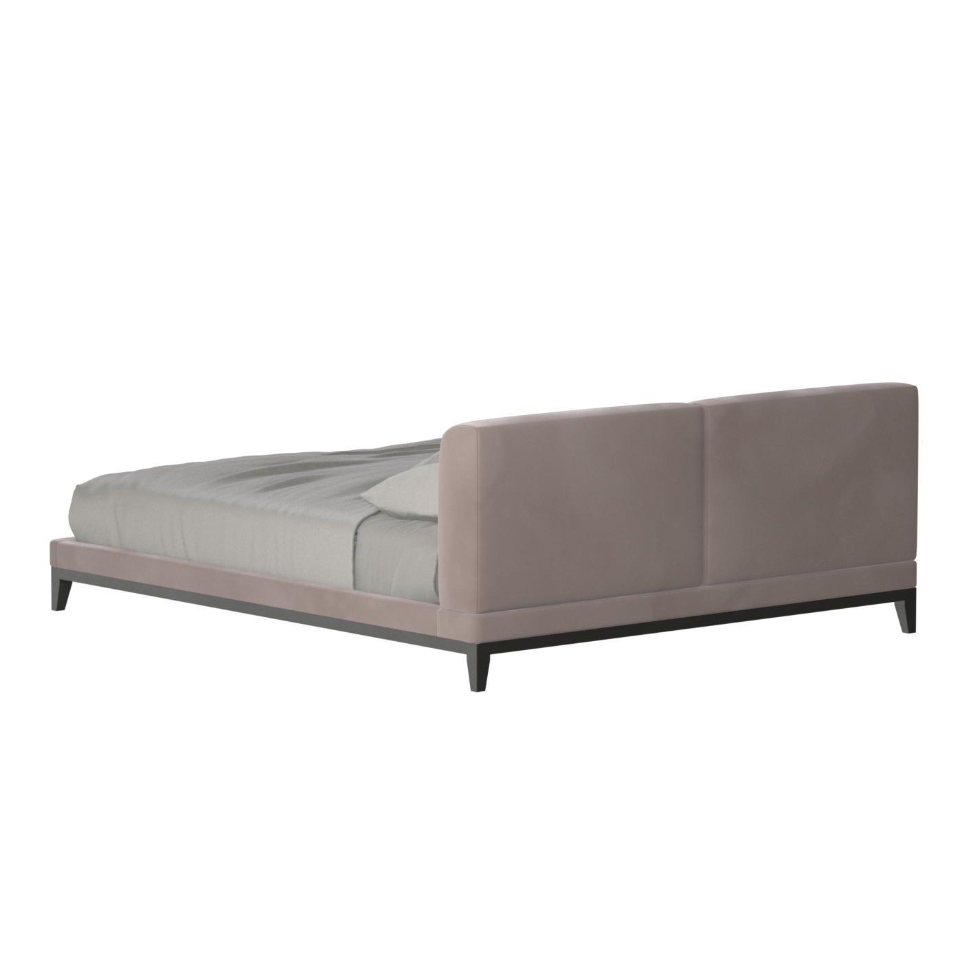 Infinity Upholstered Double Bed with Elegant Headboard