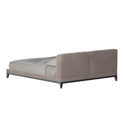 Infinity Upholstered Double Bed with Elegant Headboard