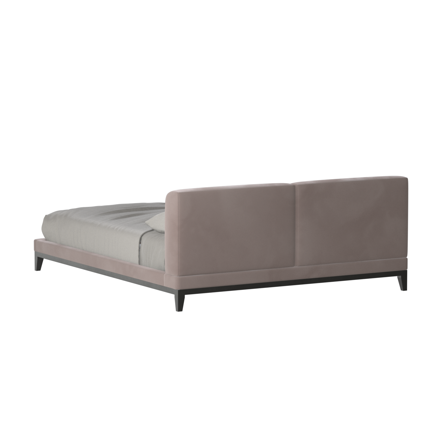 Infinity Upholstered Double Bed with Elegant Headboard