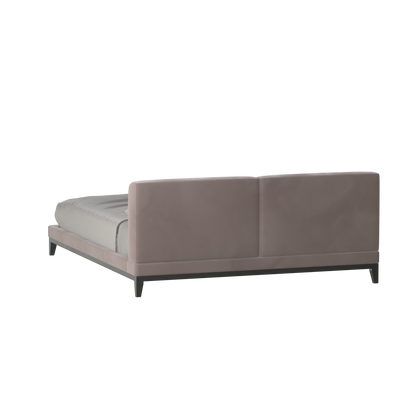 Infinity Upholstered Double Bed with Elegant Headboard