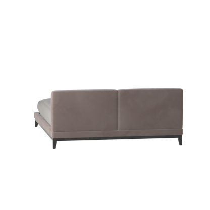 Infinity Upholstered Double Bed with Elegant Headboard