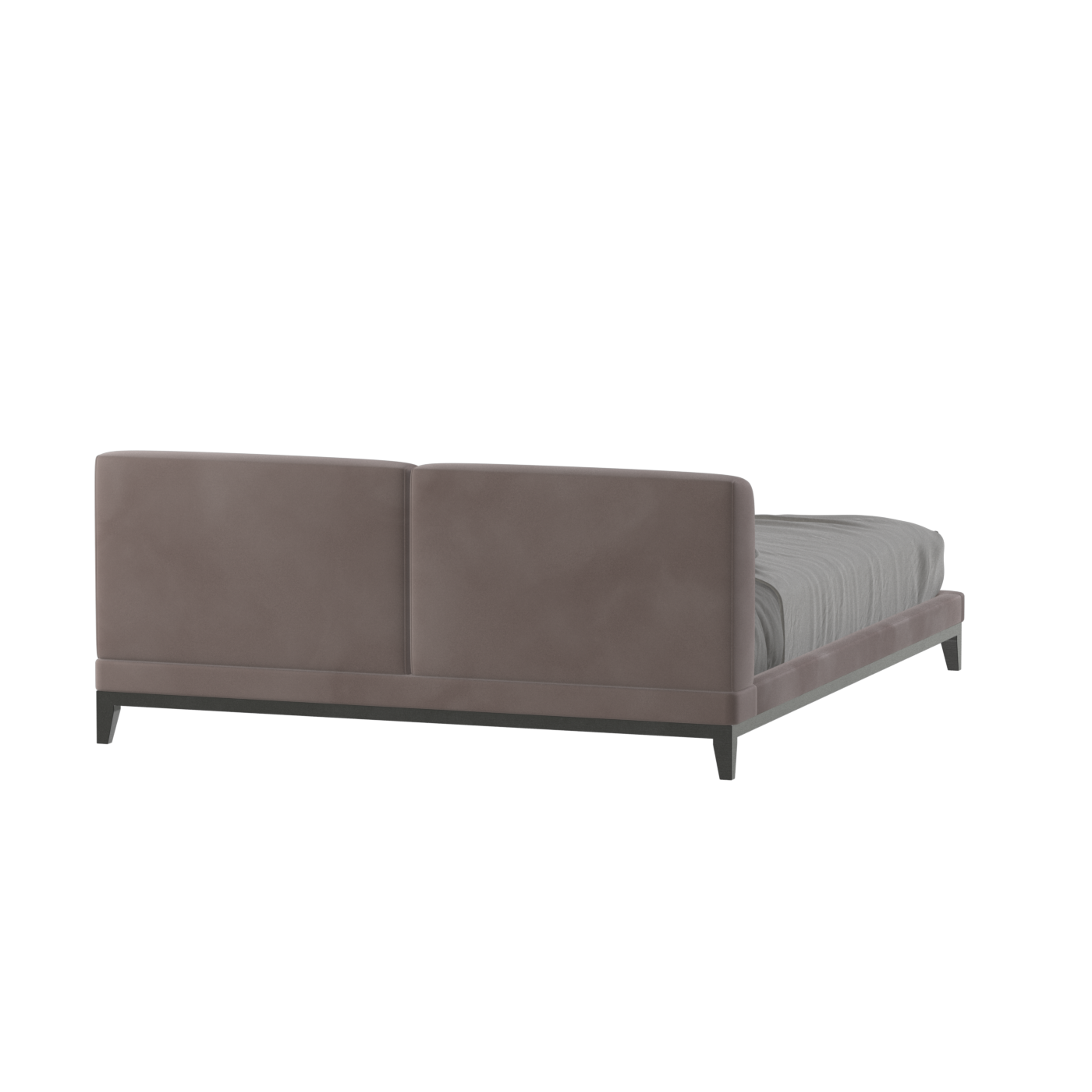 Infinity Upholstered Double Bed with Elegant Headboard