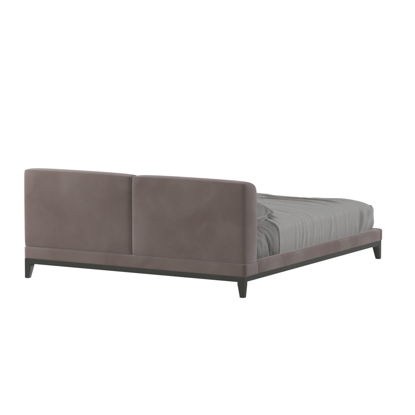 Infinity Upholstered Double Bed with Elegant Headboard