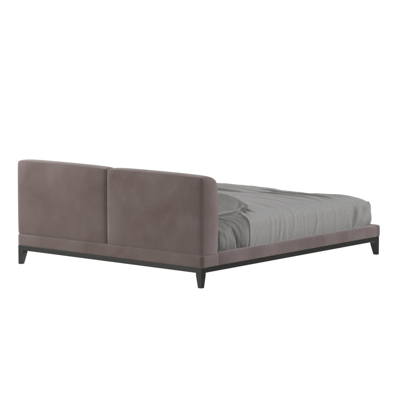 Infinity Upholstered Double Bed with Elegant Headboard