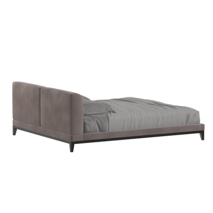 Infinity Upholstered Double Bed with Elegant Headboard