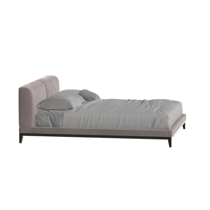 Infinity Upholstered Double Bed with Elegant Headboard