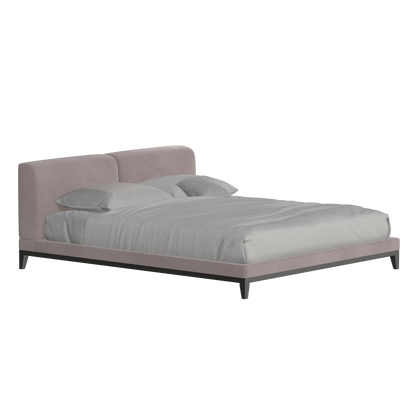 Infinity Upholstered Double Bed with Elegant Headboard