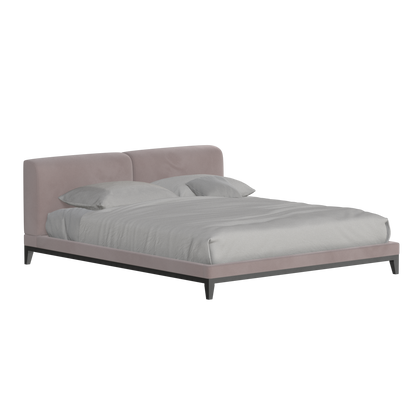 Infinity Upholstered Double Bed with Elegant Headboard