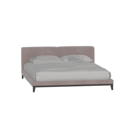 Infinity Upholstered Double Bed with Elegant Headboard