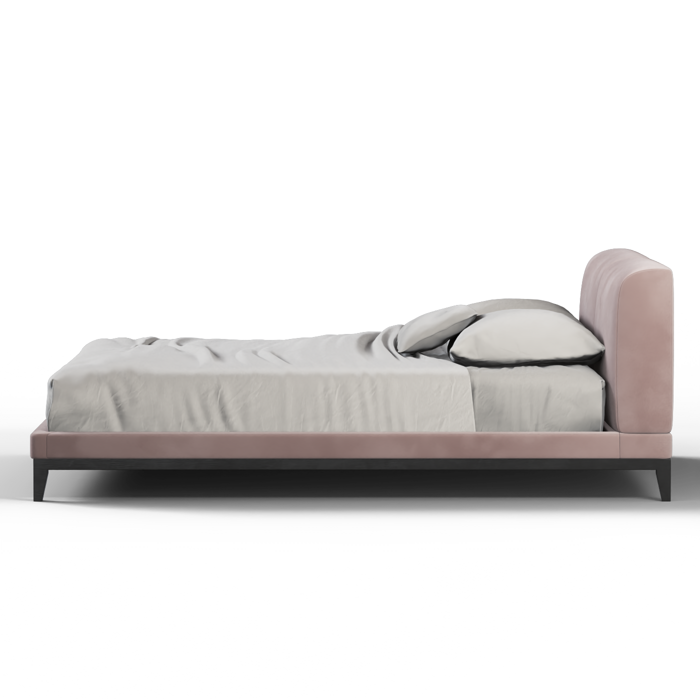 Infinity Upholstered Double Bed with Elegant Headboard