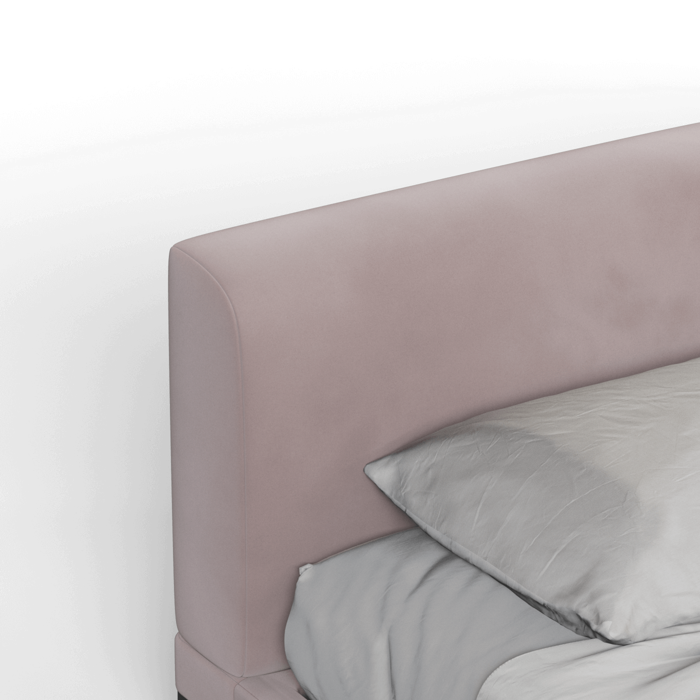 Infinity Upholstered Double Bed with Elegant Headboard