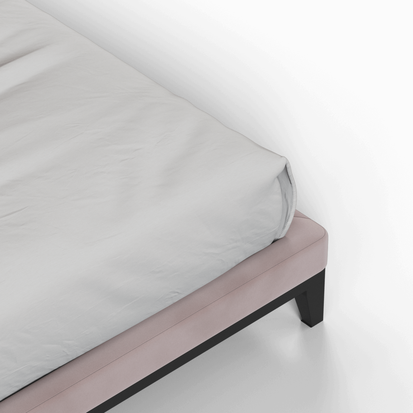 Infinity Upholstered Double Bed with Elegant Headboard