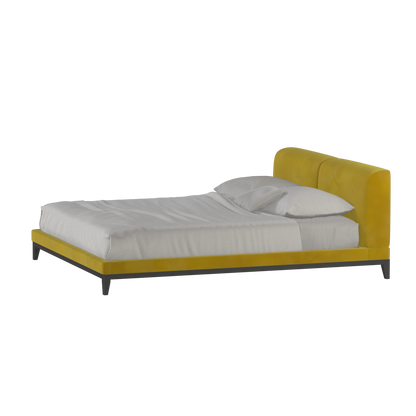 Infinity Upholstered Double Bed with Elegant Headboard