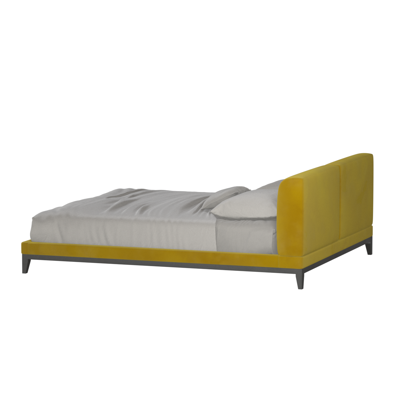 Infinity Upholstered Double Bed with Elegant Headboard