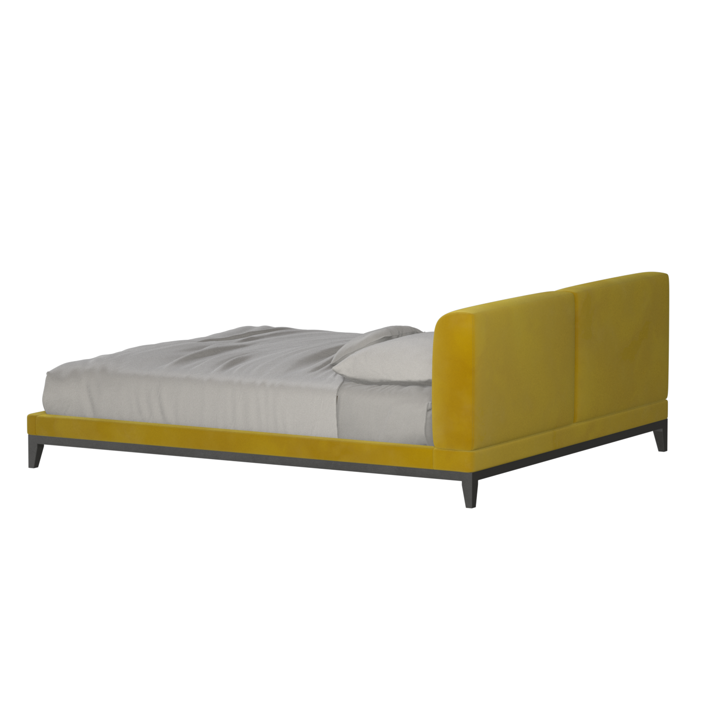 Infinity Upholstered Double Bed with Elegant Headboard
