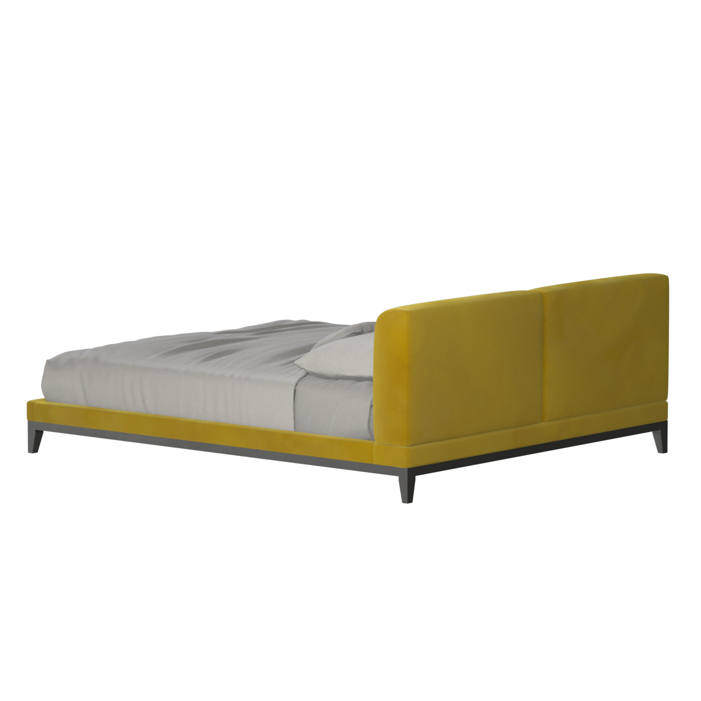 Infinity Upholstered Double Bed with Elegant Headboard