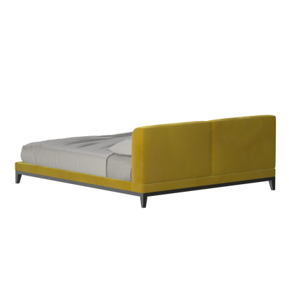 Infinity Upholstered Double Bed with Elegant Headboard