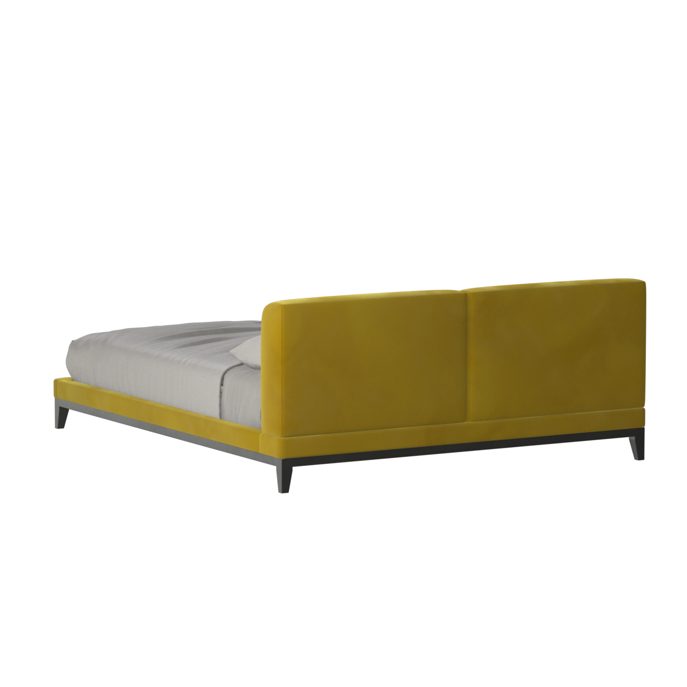 Infinity Upholstered Double Bed with Elegant Headboard
