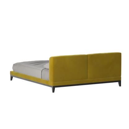 Infinity Upholstered Double Bed with Elegant Headboard