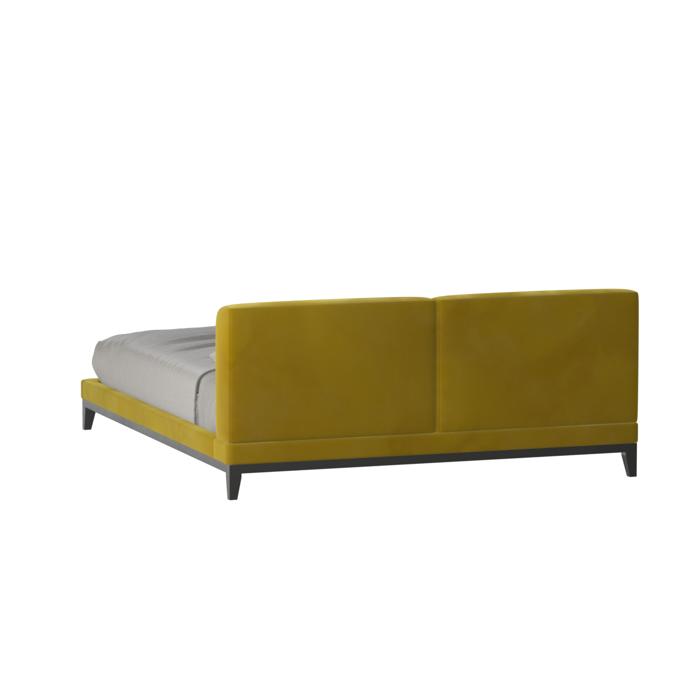 Infinity Upholstered Double Bed with Elegant Headboard