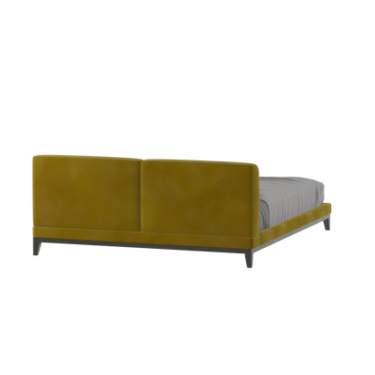 Infinity Upholstered Double Bed with Elegant Headboard